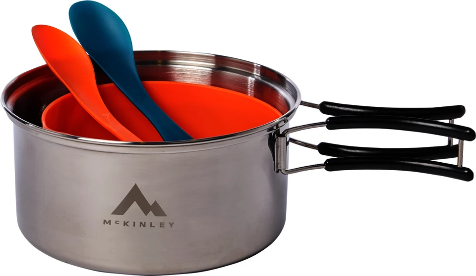 McKINLEY Kochgeschirr COOKING SET STAINLES 4 McKINLEY Kochgeschirr COOKING SET STAINLES – Bild 2