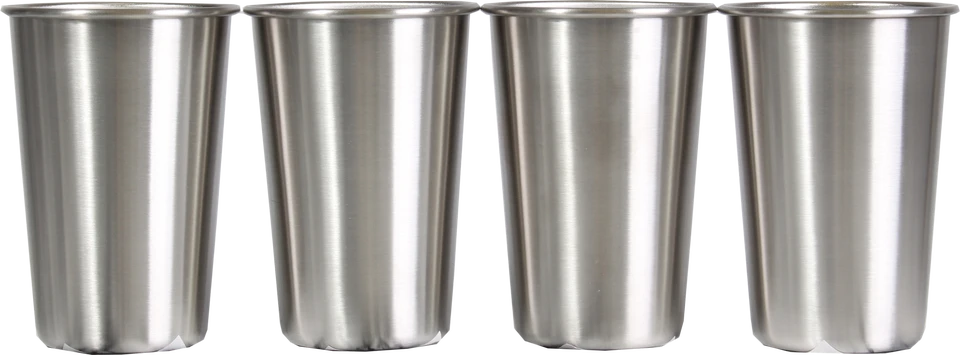 McKINLEY Geschirr Becher Edelstahl-Becher Set 3 McKINLEY Geschirr Becher Edelstahl-Becher Set