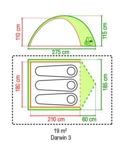 Darwin 3 P Campingzelt - Coleman -Feinbier Unterwegs Geschäft coleman darwin 3 p campingzelt 169859 3685