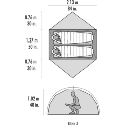 Elixir 2 V2 Trekkingzelt - MSR -Feinbier Unterwegs Geschäft msr elixir 2 v2 trekkingzelt 10331 green 4618