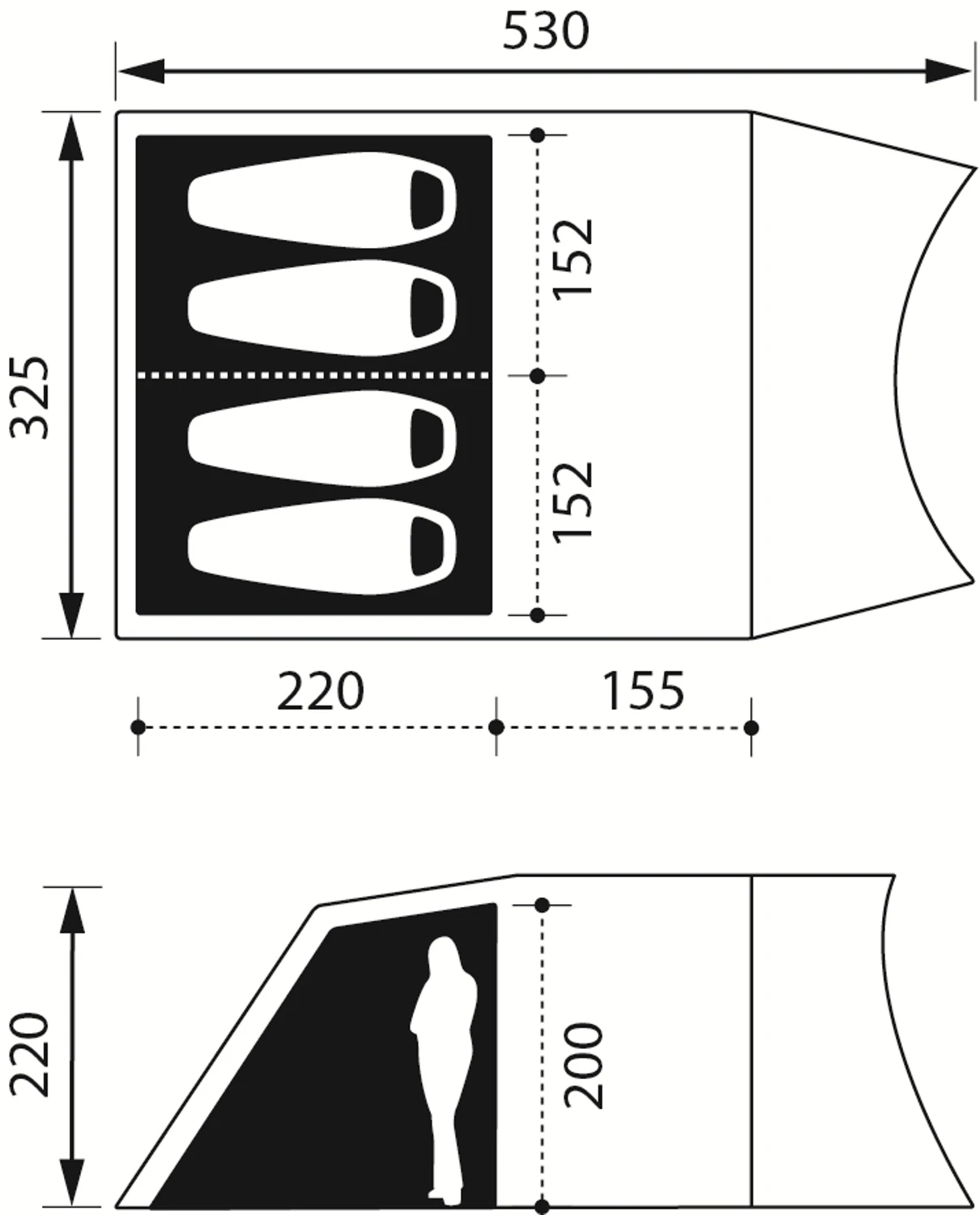Dogon 4 TC Air Familienzelt - Nomad 8 Dogon 4 TC Air Familienzelt - Nomad – Bild 6