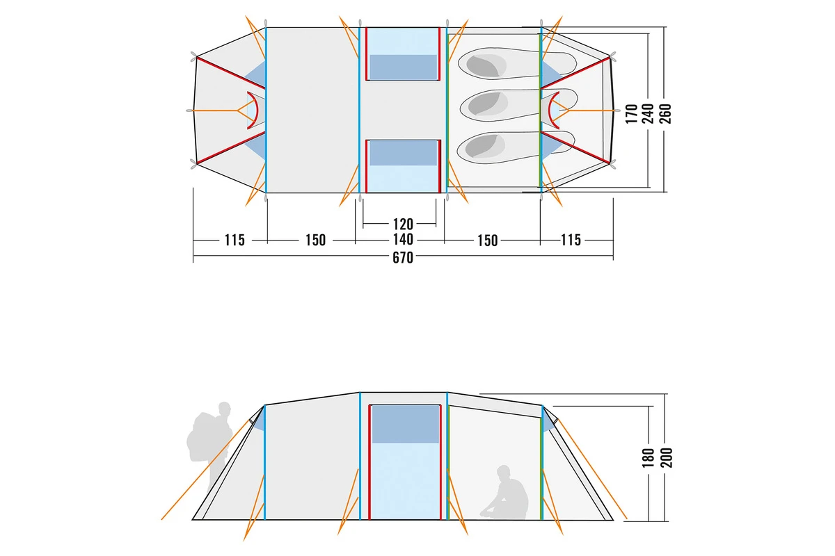 Family Trek II Campingzelt - Tatonka 8 Family Trek II Campingzelt - Tatonka – Bild 6
