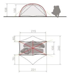 Space Seamless 1-2P Ultraleichtzelt - Vaude -Feinbier Unterwegs Geschäft vaude space seamless 1 2p ultraleich 14423 182 3800