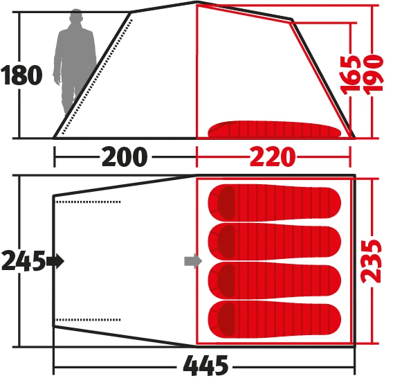 Voyager TL Familienzelt - Wechsel 6 Voyager TL Familienzelt - Wechsel – Bild 4